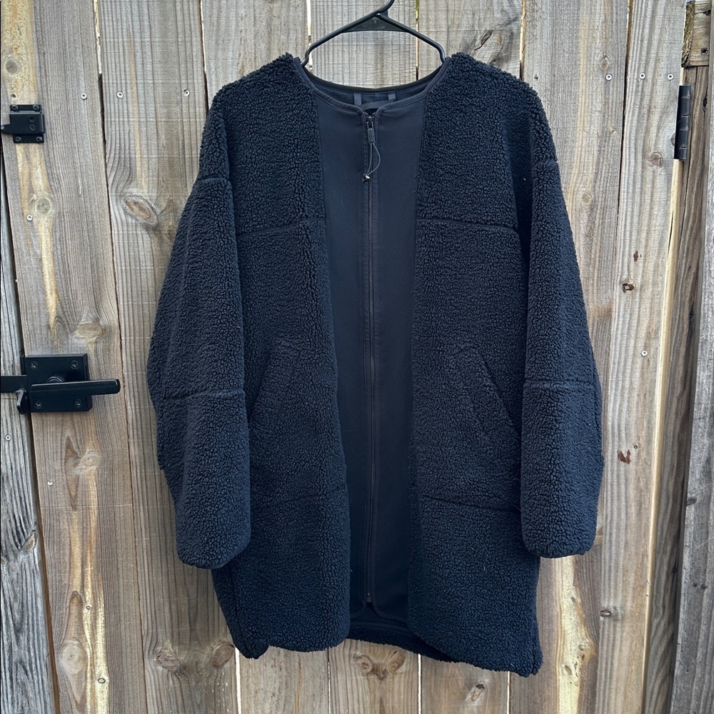 Lululemon Collarless Textured Fleece Full Zip Size 8